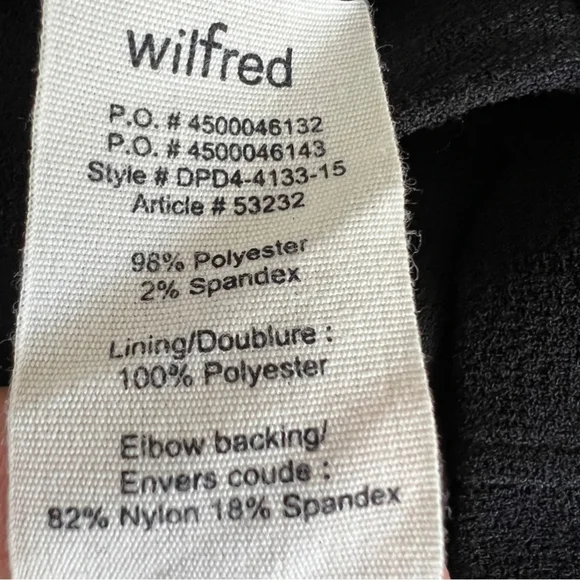 Aritzia Wilfred Montesson Motorcycle Moto Cropped Jacket 2 Black Biker Rocker - Picture 9 of 14